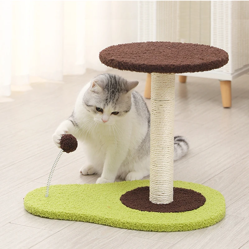 Poste de rascado para gatos con Sisal cubierto, postes de rascado y plataforma de forma redonda, torre para gatos, Centro de Actividades para gatitos, mascotas - imagen 2