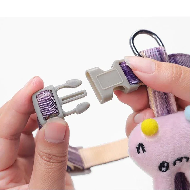 Conjunto de correa de arnés ajustable para gato, chaleco transpirable a prueba de Escape, correa de pecho para gatito, fácil Control, Collar ajustable para mascotas, suministros - imagen 3