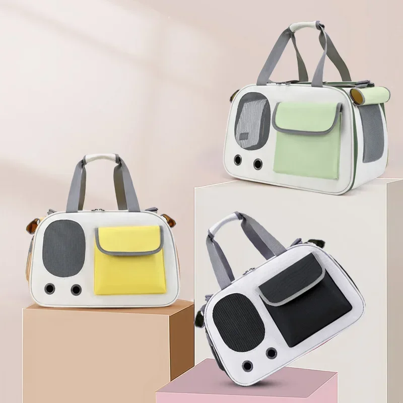 Bolsa de transporte bandolera para gatos y perros – Gran capacidad