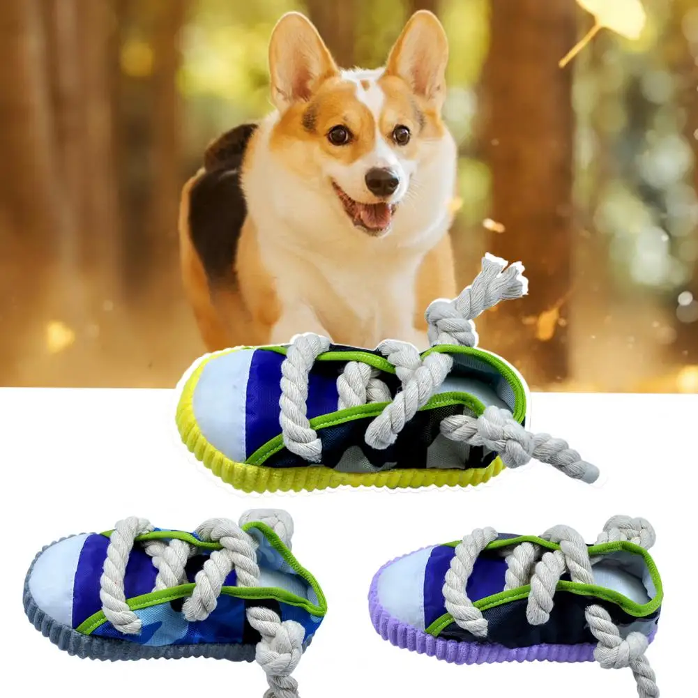 Juguete interactivo resistente a las mordeduras para mascotas, peluche para aliviar la ansiedad, forma de zapato, juguete masticable para mascotas, Juguetes Divertidos para perros, rompecabezas, accesorios para cachorros - imagen 3