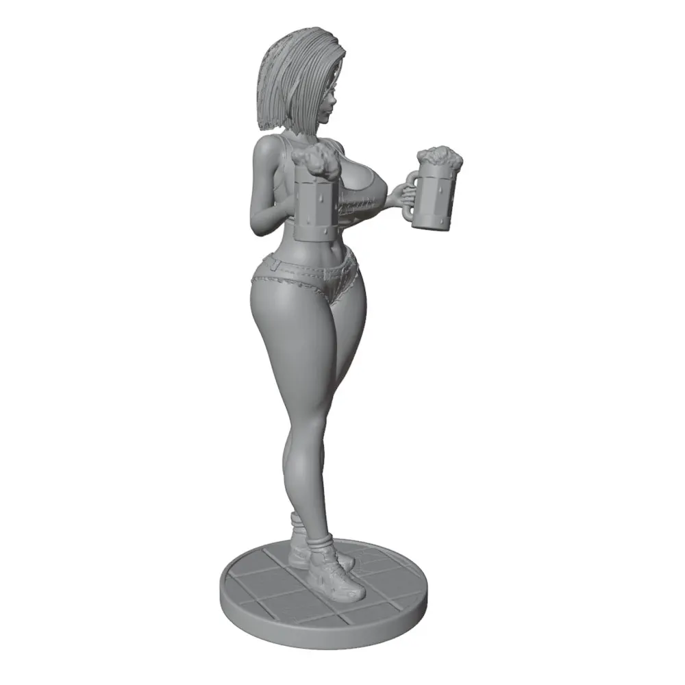 Figura miniatura Camarera con dos Cervezas - imagen 5