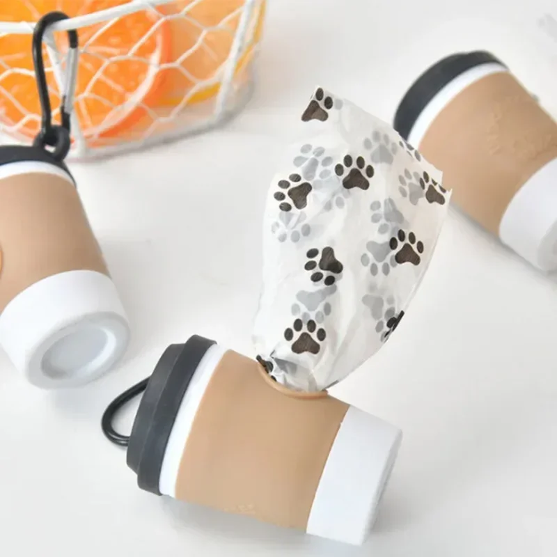 Contenedor portátil para excrementos de perros Dispensador de bolsas - imagen 3