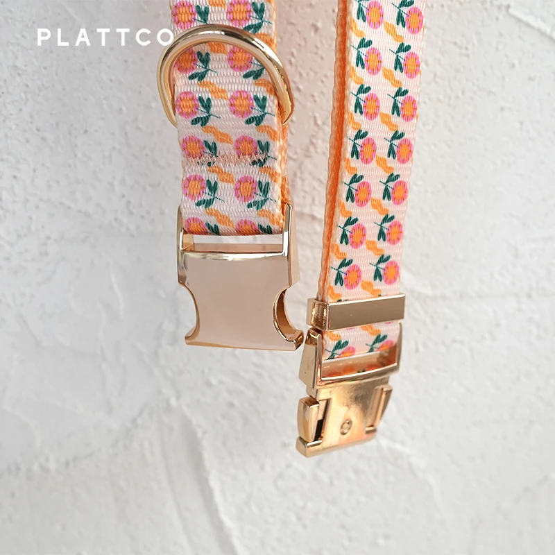 Collar perro estampado girasol pequeño con hebilla aleación zinc - imagen 3