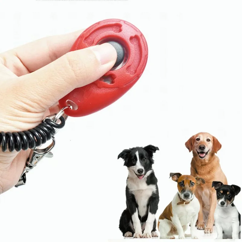 Clicker de entrenamiento para perros, entrenador de clic para perros y gatos, ayuda de varios estilos, correa de muñeca ajustable, llavero con sonido, repelente de perros, producto para mascotas - imagen 3