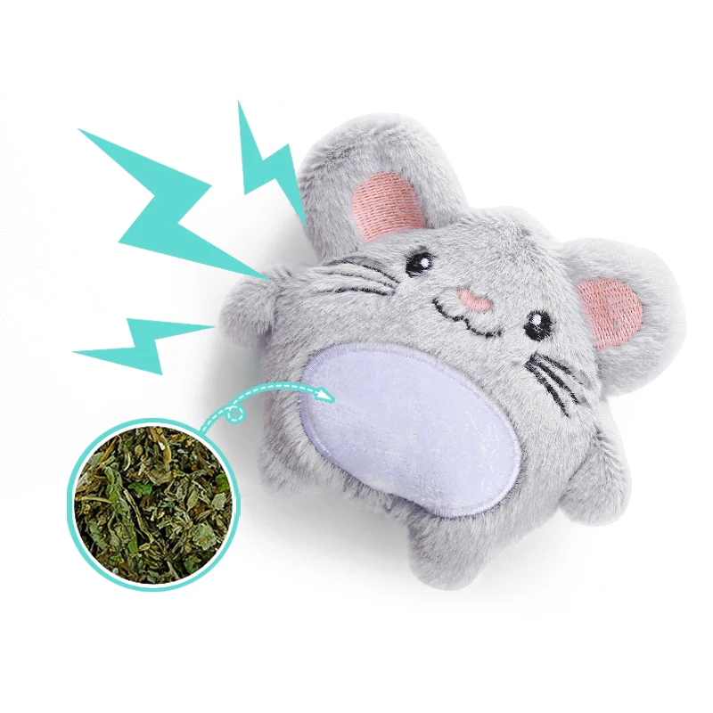 Los juguetes de gato de papel de felpa con hierba gatera incluyen lindos juguetes de animales de dibujos animados con hierba gatera - imagen 5