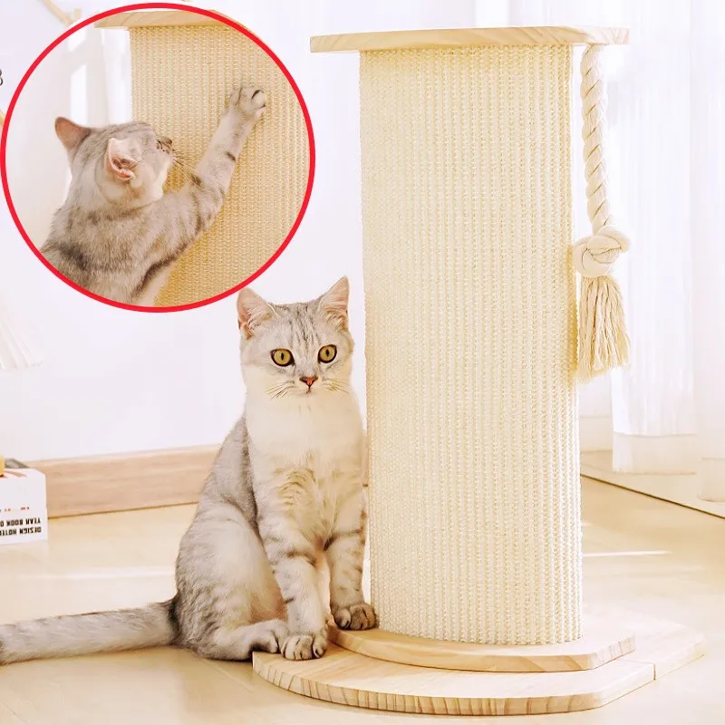 Marco de escalada para gatos, tablero rascador para gatos, rascadores para gatos, poste rascador de madera maciza, columna para gatos, Protector de sofá para saltar, juguetes para mascotas