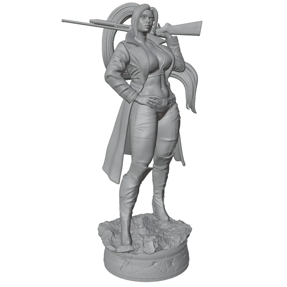Figurilla de resina 75 mm – Modelo collectible sin pintar estilo artístico regalo - imagen 3