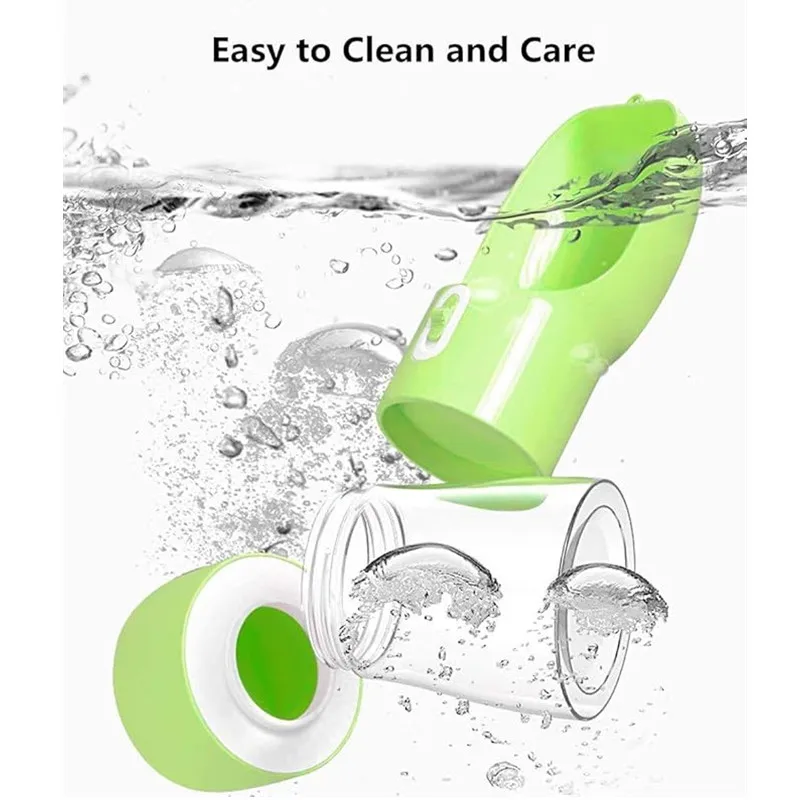 Botella de agua portátil para perros para caminar, taza de hidratación para mascotas de plástico duradero a prueba de derrames con mango ergonómico, Material fácil de limpiar - imagen 4