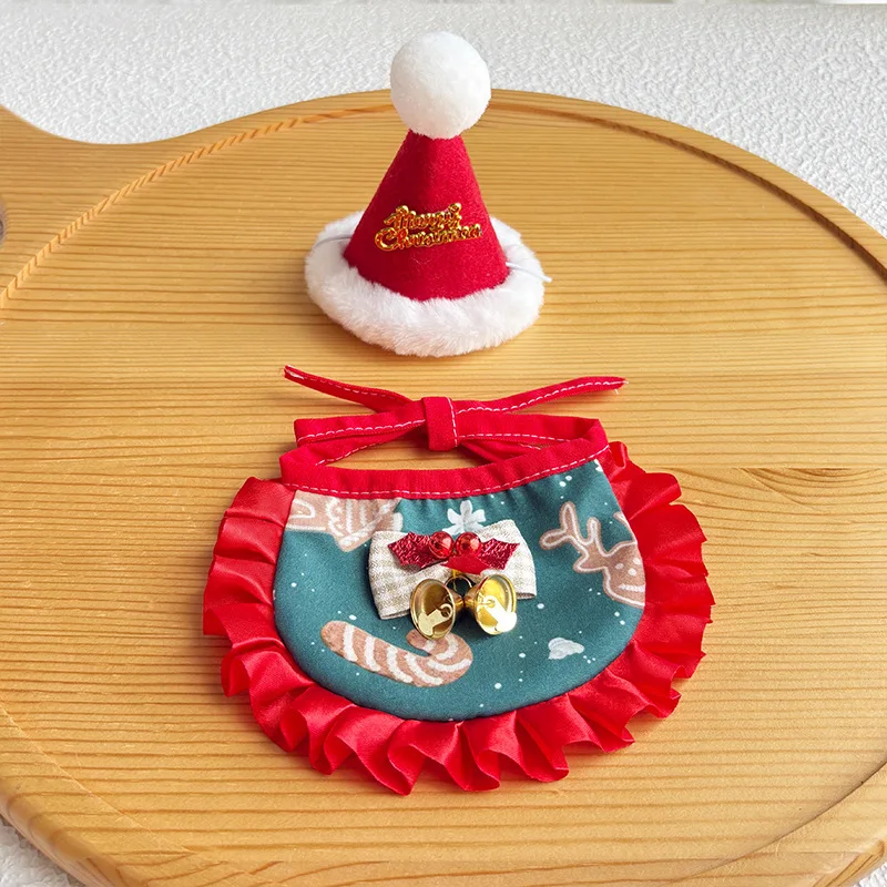 Juego de Navidad para mascotas, vestido navideño para gatos, accesorios para sombreros para perros, accesorios para cachorros, accesorios para perros pequeños - imagen 4
