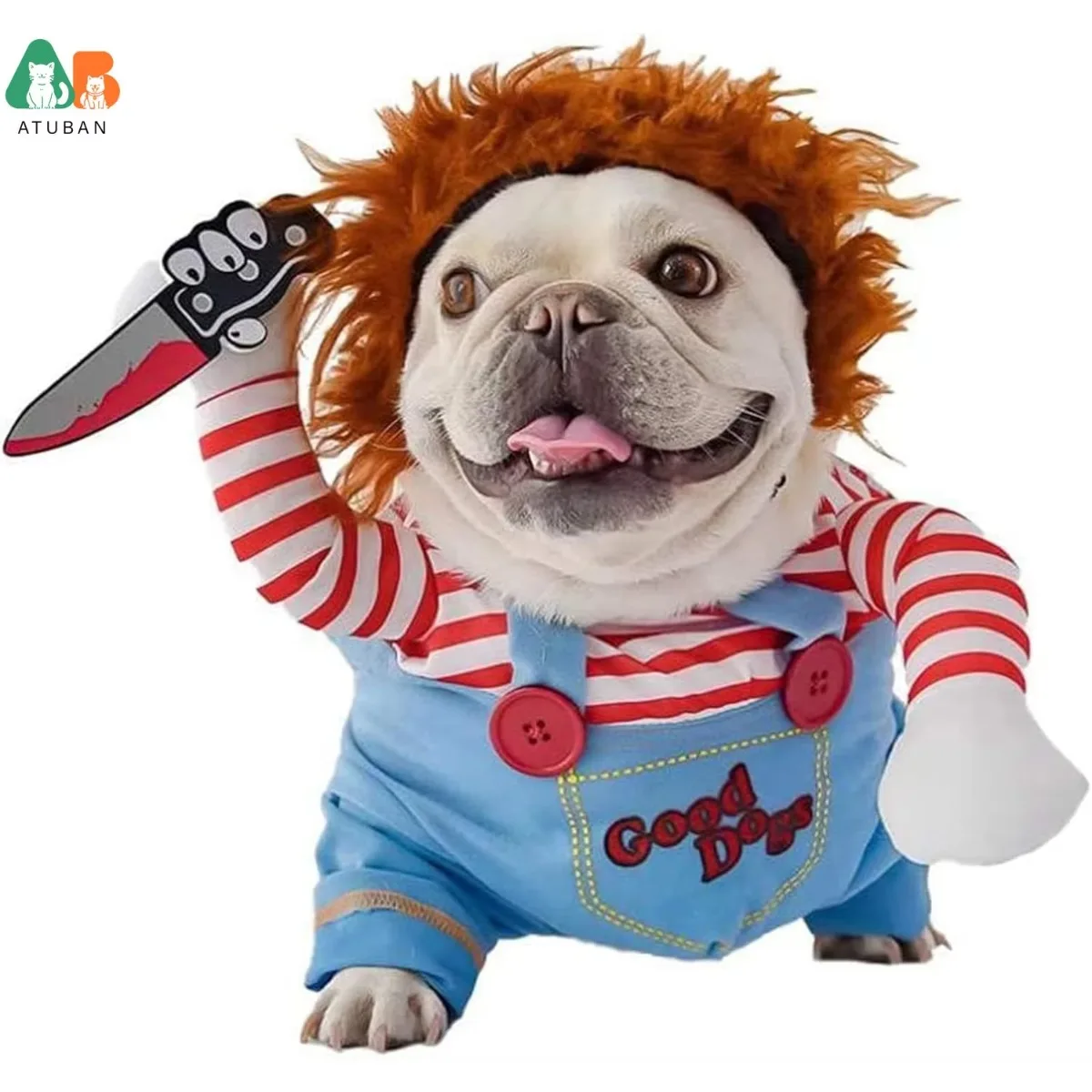 Disfraz de perro mortal para mascotas, disfraz de perro lindo, disfraz divertido de Halloween y Navidad, ropa para perros, disfraz de fiesta para perros pequeños, medianos y grandes