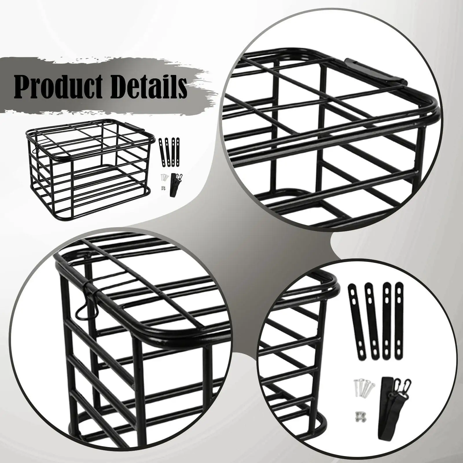 Rear Rack Bike Basket Bicycle Storage Basket Container Heavy Duty Stable Dog Carrier for Outdoor Mountain Bikes Hiking Travel Rear Rack Bike Basket Bicycle Storage Basket Container Heavy Duty Stable Dog Carrier for Outdoor Mountain Bikes Hiking Travel