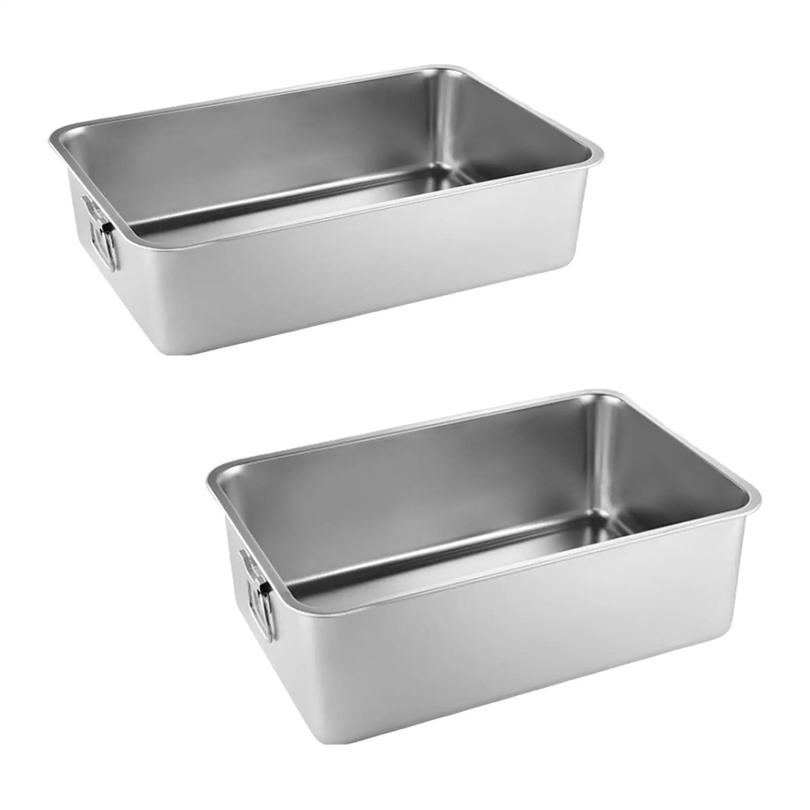 Cat Litter Box Steam Table Pan Cat Toilet Cat Cleaning Basin Pet Litter Tray