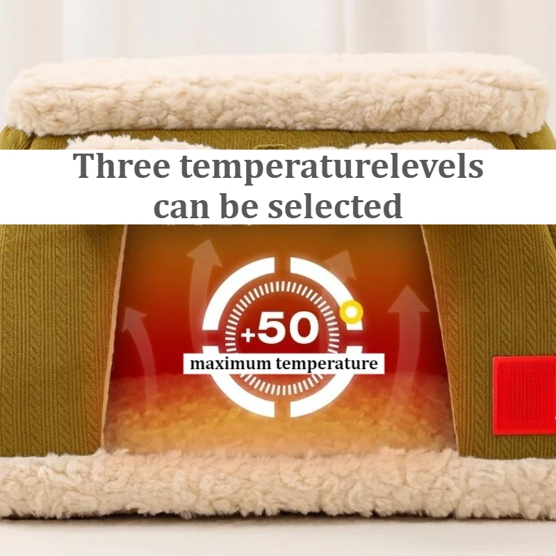 Casa calefactora para gatos, cama cálida para gatos de invierno, accesorios de interior, camas para cachorros, mascotas, gatitos, gatos, perros, casas para gatos, suministros - imagen 2