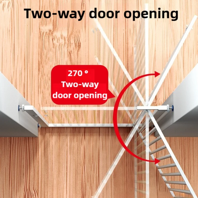 Barrera de valla para gatos de interior de 150CM de alto, vallas antisalto para Escape de gatos, puerta de aislamiento, contenimiento para gatos, suministros para mascotas de acero al carbono - imagen 2