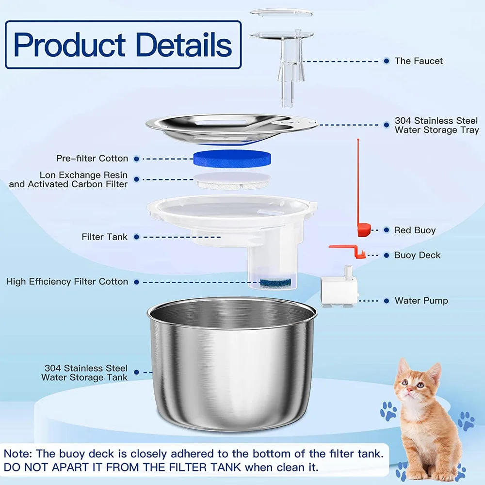Bebedero automático inteligente con temporizador para perros y gatos - imagen 5