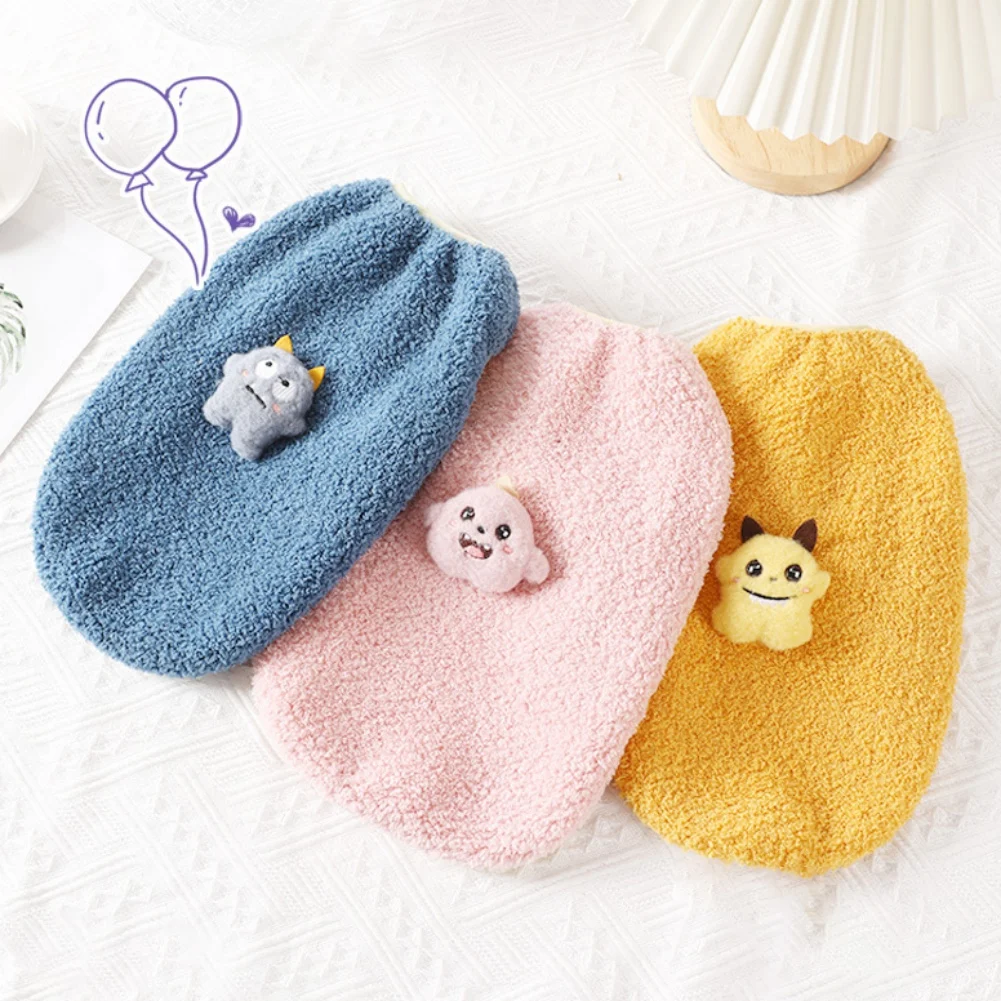 Ropa de lana para mascotas, chaleco para perros pequeños y medianos, camisa cálida de invierno, abrigo para perros, chaqueta para cachorros y gatos, disfraz para perros - imagen 3