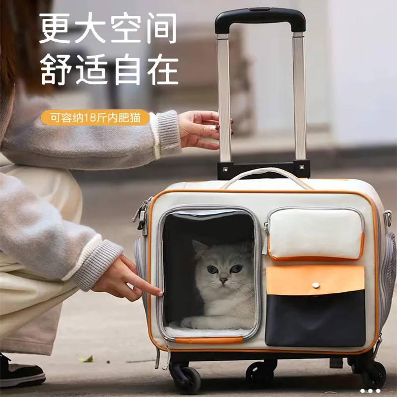 Transportín de viaje transpirable para perros y gatos – Gran capacidad - imagen 2