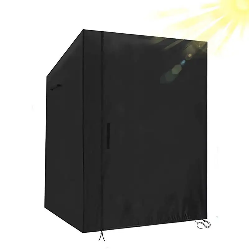 Funda para muebles de exterior 600D, cubierta para silla de playa con cremallera, a prueba de viento, protección UV, almohadilla protectora para silla de balcón y jardín - imagen 3