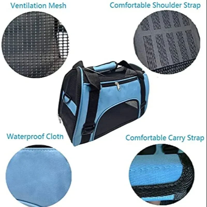 Jaula para mascotas para perros y gatos, cómodas mochilas de viaje,bolsas de viaje para animales pequeños - imagen 3