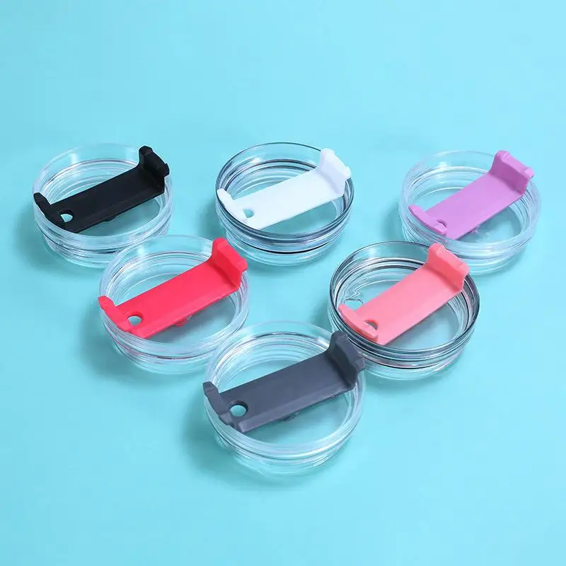 Tapa de botella de sellado de 40Oz, tapas de plástico lisas a prueba de salpicaduras y derrames para reemplazo de vasos, accesorios de botellas multicolores - imagen 3