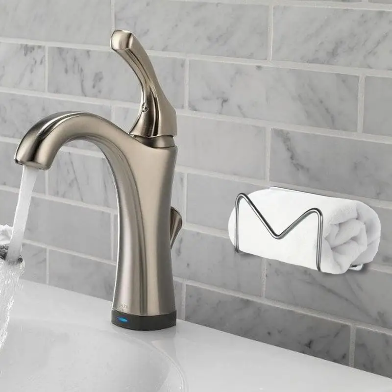 Soporte de esponja de acero inoxidable para fregadero, escurridor de vajilla, estante de limpieza autoadhesivo, suministros de almacenamiento de limpieza de cocina - imagen 3