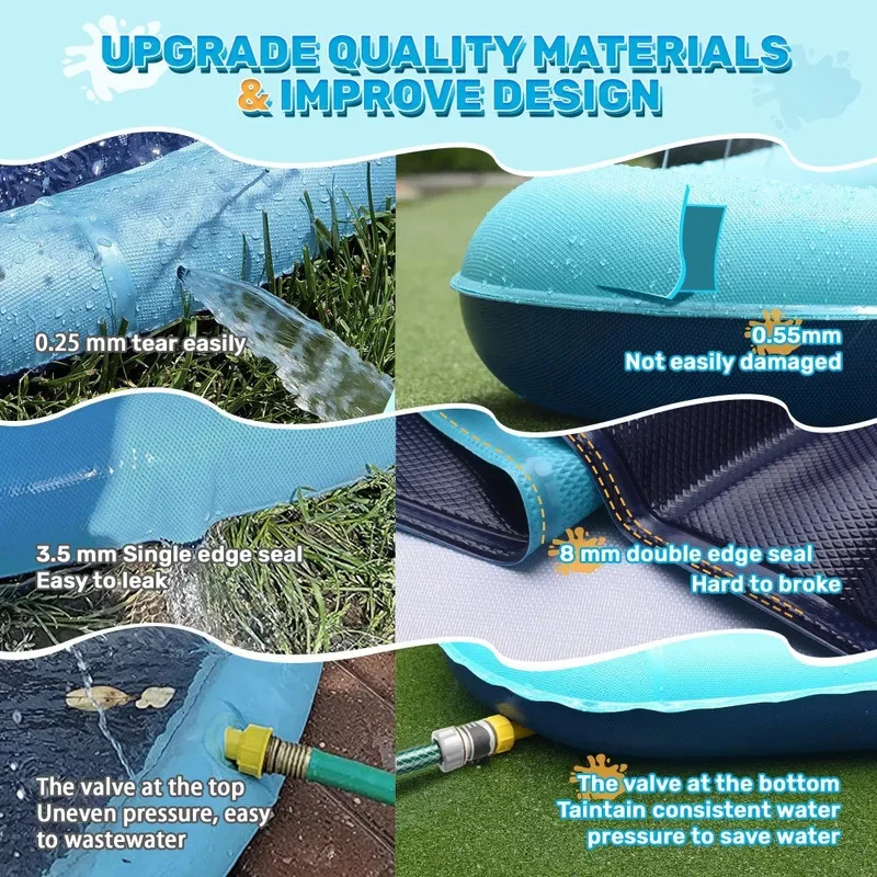 Alfombra de juego acuático para perros de gran tamaño y piscina para niños, plegable, estera de goma para juegos acuáticos, adecuada para entretenimiento al aire libre - imagen 4