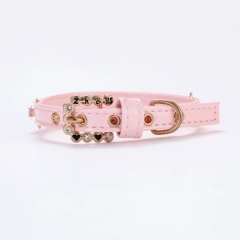 Collar de gato con diamantes de imitación para mascotas, Collar de perlas para gatos, cachorro, conejo, gatito, accesorios, collares ajustables, suministros para mascotas - imagen 2
