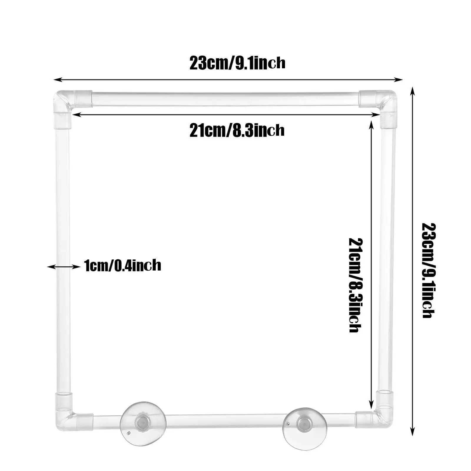 Aquarium Floating Plant Barrier Corral Fish Tank Clear Acrylic Patio Floating Plant Fence Pond Accessories Yard Easy to Install