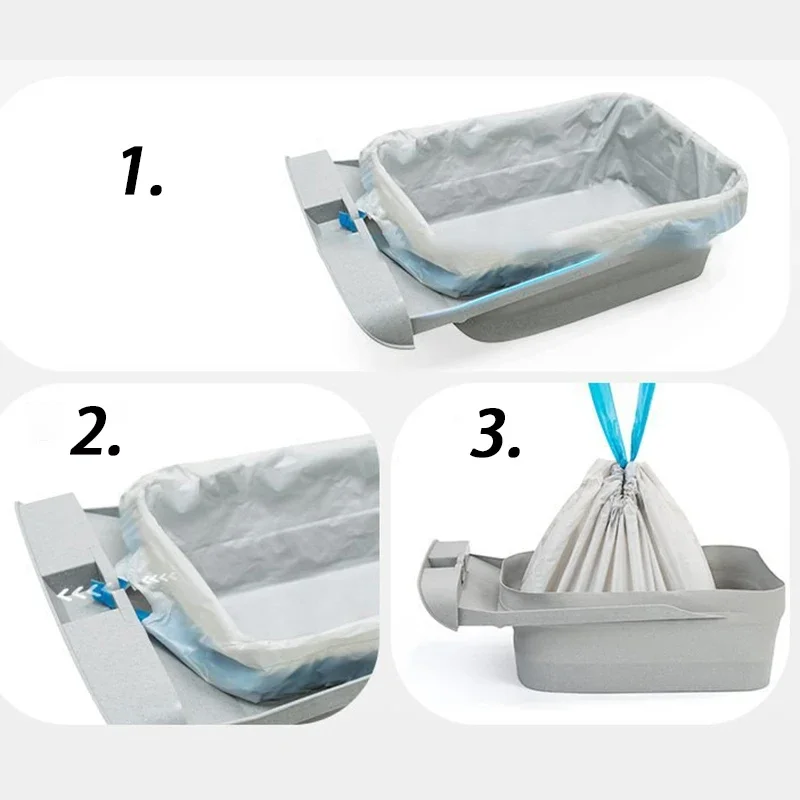 M1 caja de arena inteligente especial para gatos, revestimientos de bolsas de basura, repuesto para recoger caca, bolsas de basura para gatos, limpieza de patatas fritas, bolsa de arena para gatos - imagen 5