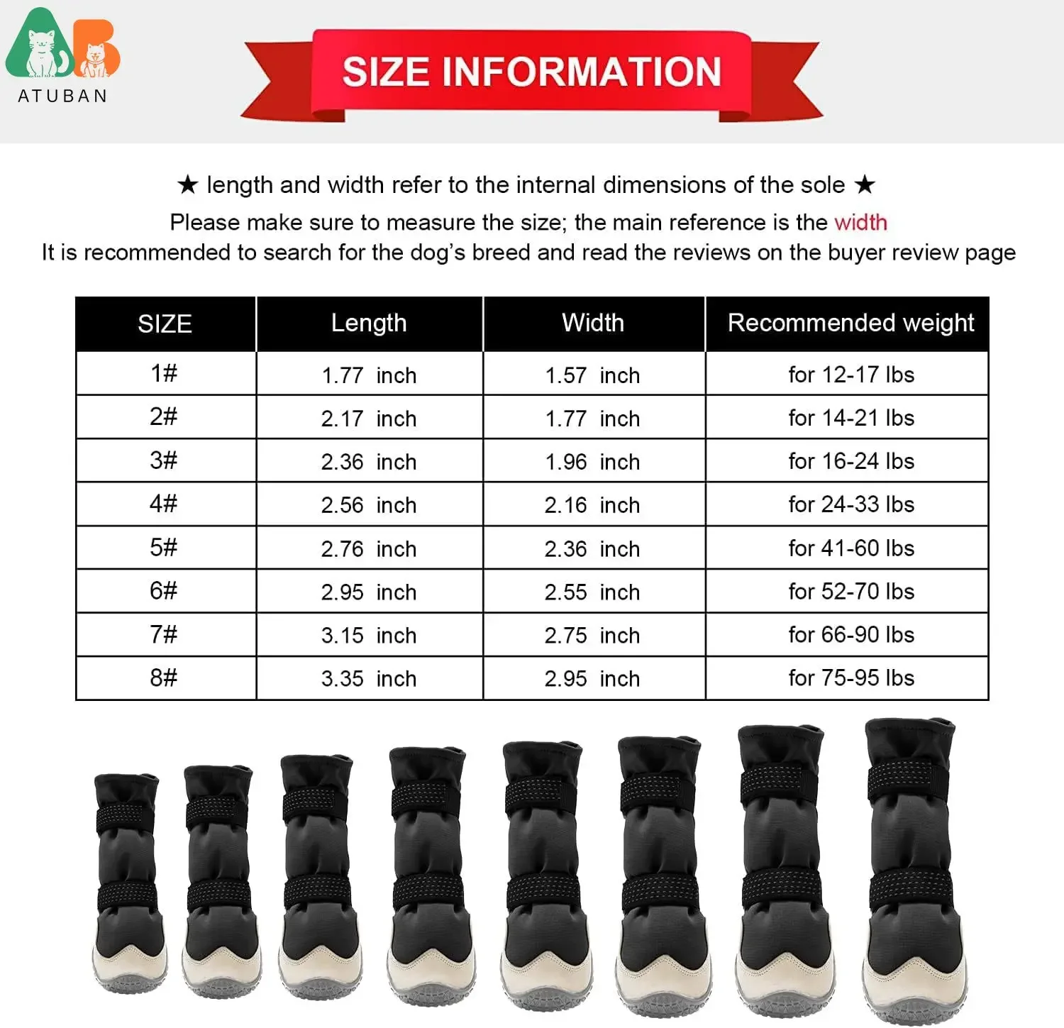 Botas impermeables para perros antideslizantes: lluvia y nieve - imagen 3
