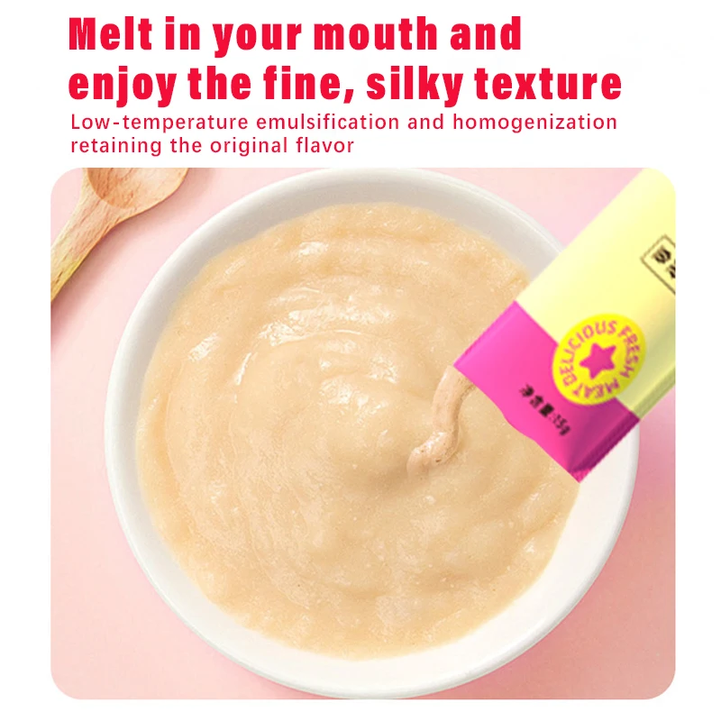 Snacks para gatos y gatitos, tiras frescas para pollo, atún, bacalao, comida húmeda, nutrición e hidratación, aperitivos para gatos - imagen 2