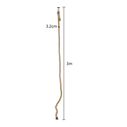 Rascador de sisal para gatos montable en pared o techo: afila garras