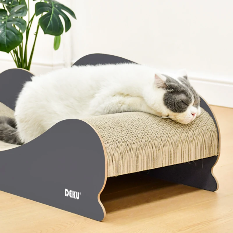 Rascador de cartón grande para proteger muebles del gato - imagen 5