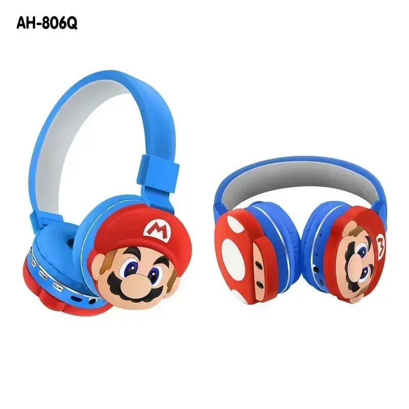 Auriculares inalámbricos Bluetooth Super Marios Bros, gorros para niños, bonitos auriculares inalámbricos de dibujos animados, regalo de cumpleaños para niños y adultos - imagen 4