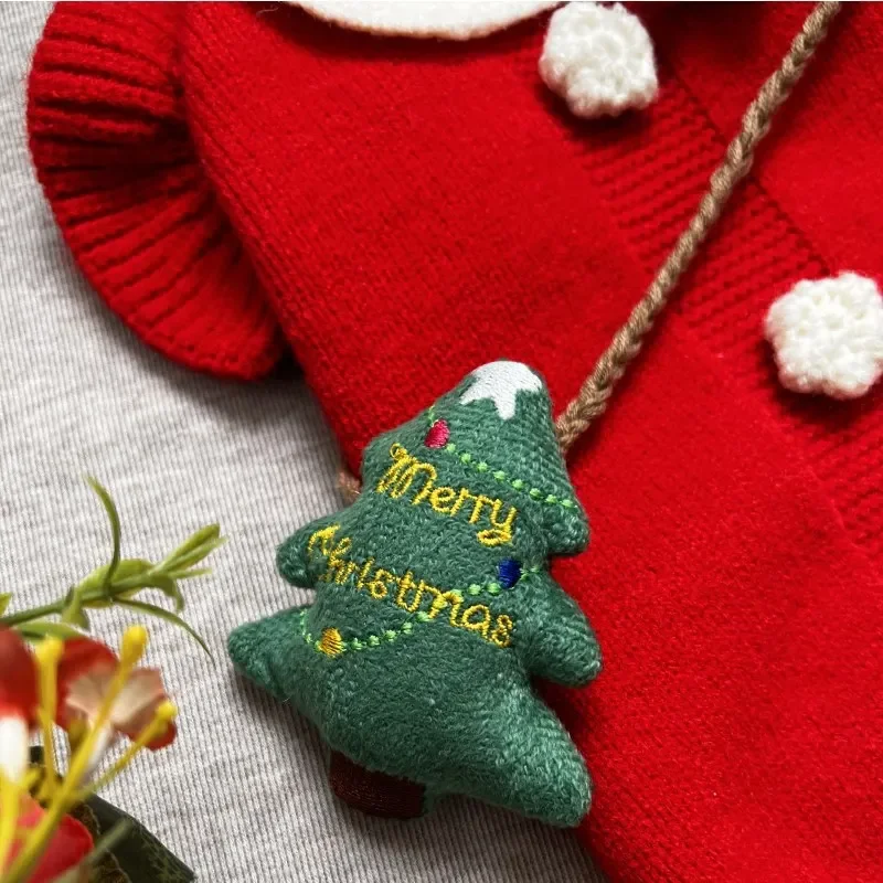 Suéter navideño de princesa para mascotas, falda de manga voladora tejida para perros y gatos pequeños y medianos, ropa de otoño e invierno - imagen 4