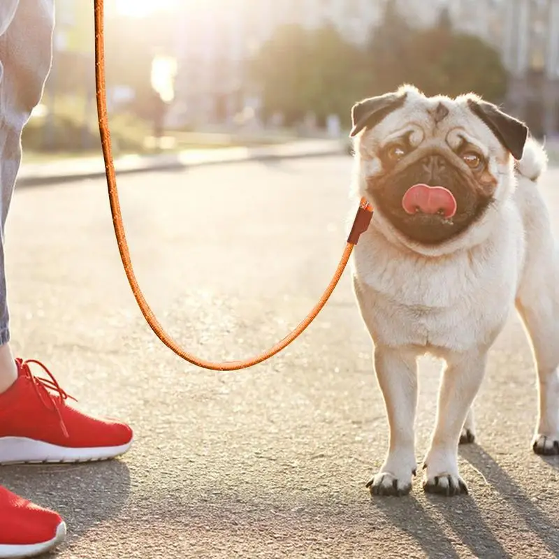 Cuerda de tracción ajustable para perros grandes, cuerda reflectante fuerte para entrenamiento, caminar con mango cómodo para caza y caminar - imagen 2
