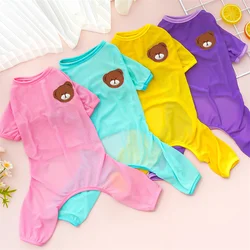 Pijama mono oso de malla para perros – Ropa de verano transpirable