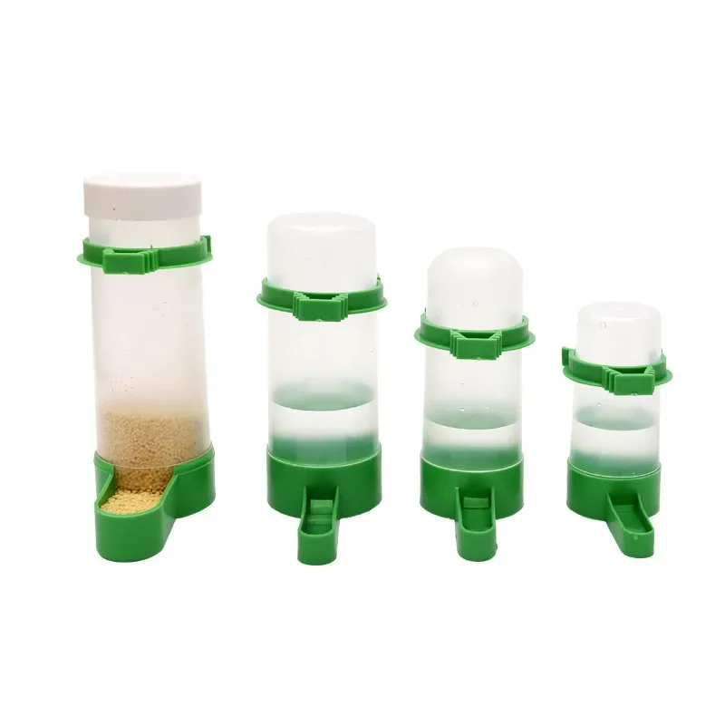 Alimentador de agua para aves, comedero automático para loros, 2 piezas, caja de comida para pájaros, accesorios para jaulas, comedero para aves de corral - imagen 2