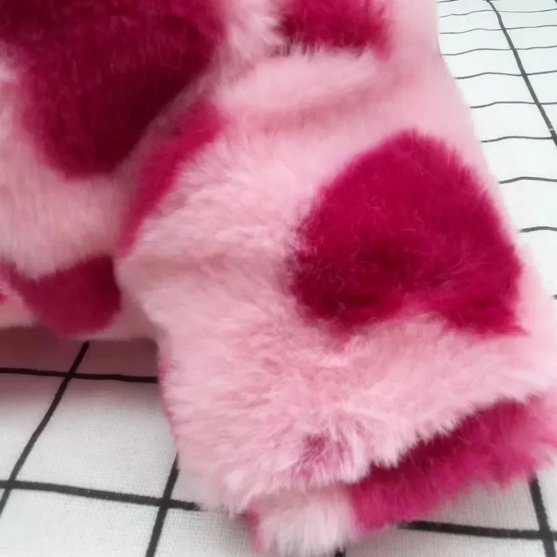 Otoño e Invierno perro amor abrigo cálido de felpa mascota Schnauzer oso de peluche moda dos patas ropa para perros pequeños - imagen 3