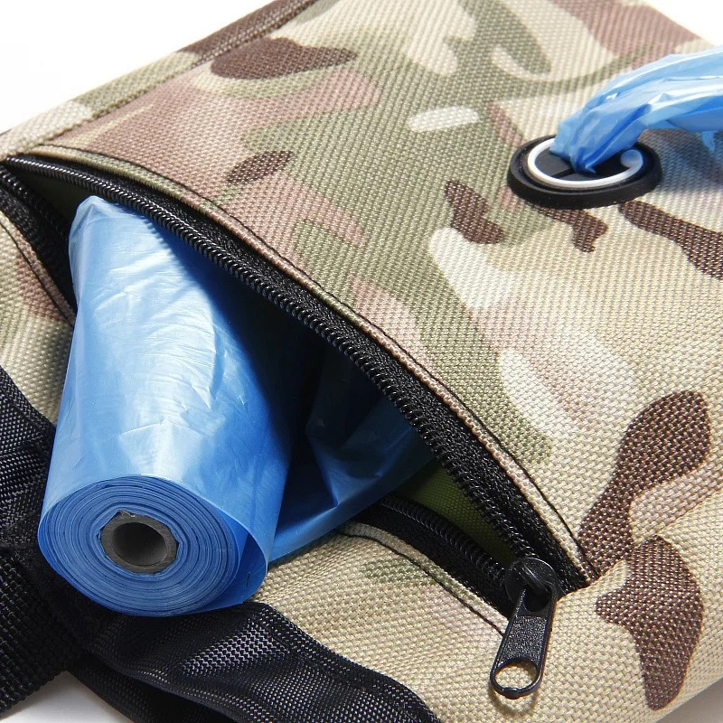 Bolsa para golosinas de entrenamiento para perros, con cintura y correa para el hombro, dispensador de bolsas para excrementos incorporado, almacenamiento para golosinas y juguetes para mascotas - imagen 2