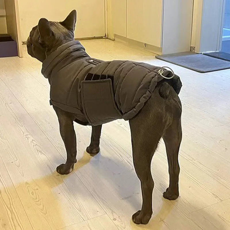 Ropa de invierno para perros, chaqueta reflectante impermeable para mascotas, para perros pequeños y medianos, Bulldog Francés, Golden Retriever, traje de capa de lluvia