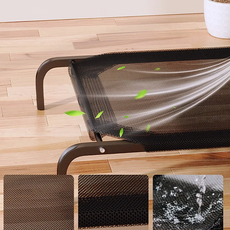 Cama para perros, camas a prueba de humedad para perros grandes, perrera para dormir, cama para perros fuera del suelo, estera de Camping para mascotas, casa para perros transpirable de verano - imagen 5