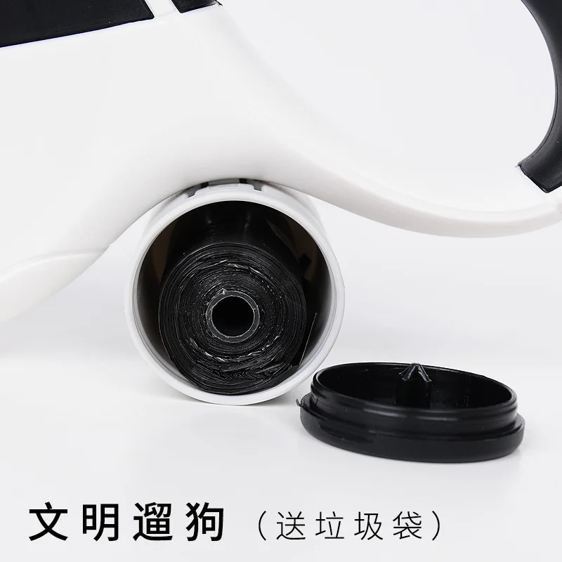 Dispositivo de tracción retráctil automático para perros, andador para perros, correa para mascotas, suministros para mascotas, correa para bolsa de basura - imagen 3