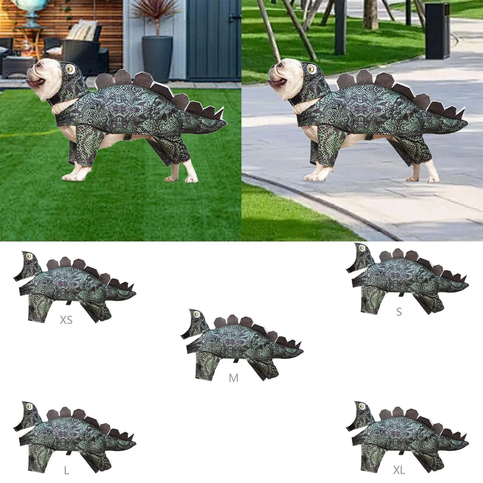 Dinosaur Dog Hoodie Soft Warm Jacket for Cat Puppy Small Medium Large Dog