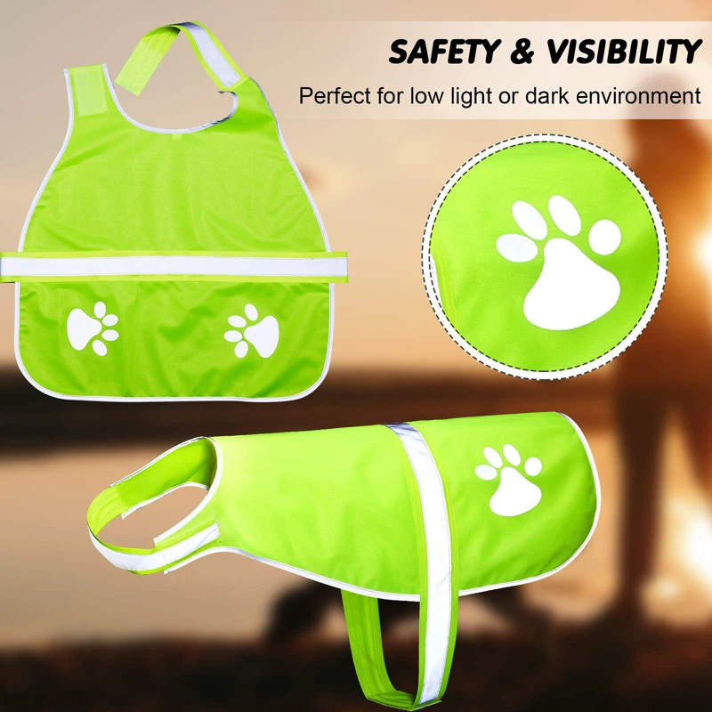 Benepaw Chaleco reflectante ajustable para perros, impermeable, fluorescente, chaqueta para perros de alta visibilidad, ayuda a proteger a su cachorro al aire libre - imagen 5