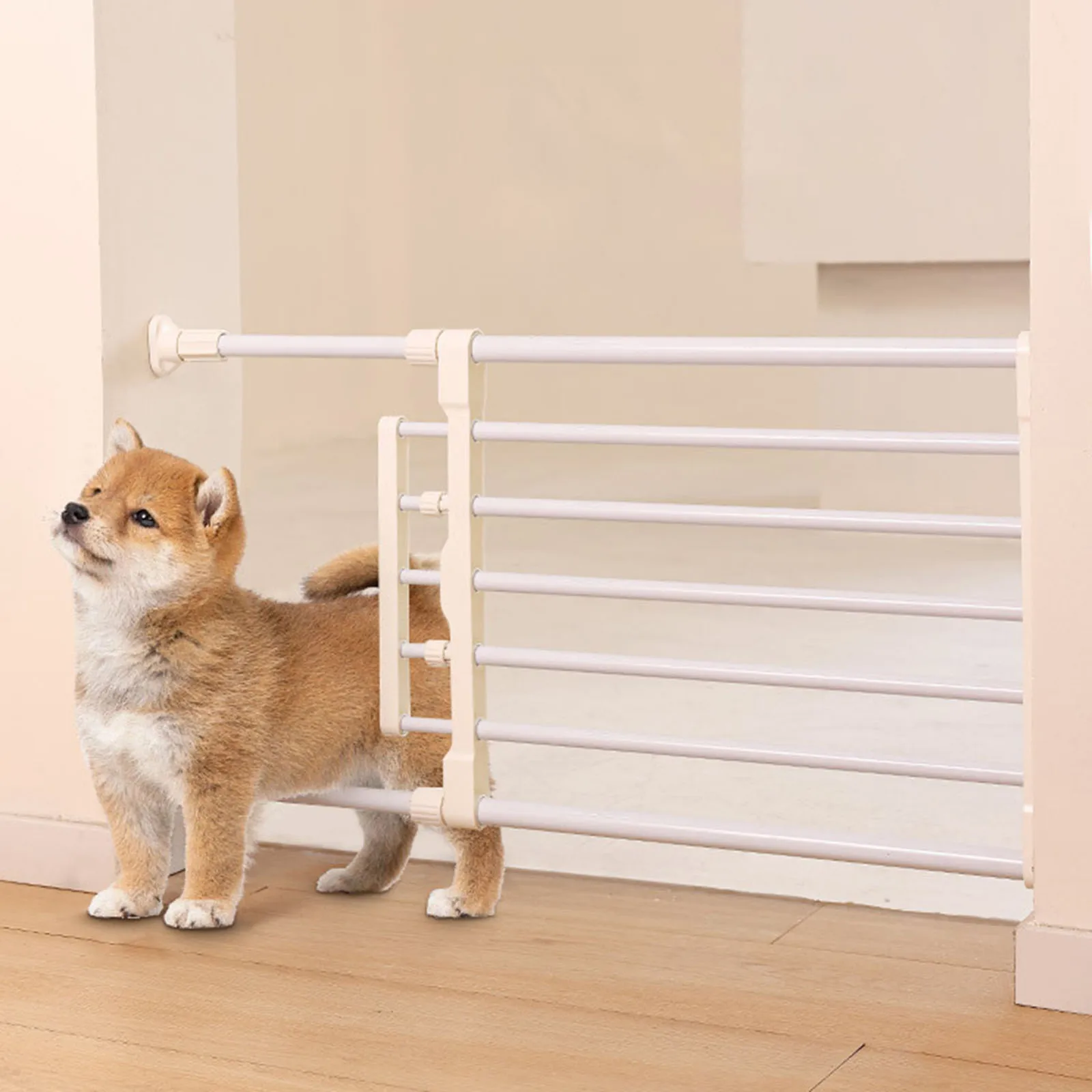 Puerta retráctil para perros, escaleras de acero al carbono, pasillos, valla para mascotas, protección de barrera para Patio, jardín, puerta interior, escaleras - imagen 2