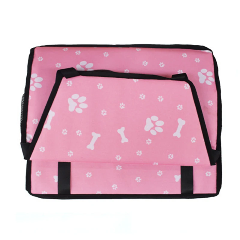 Fundas Plegables para Asiento de Coche para Mascotas con Bolsa de Transporte y Cesta de Seguridad - imagen 3