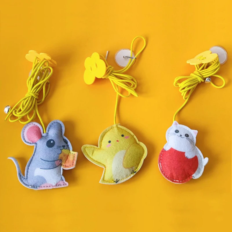 Juguete interactivo para gatos, juguete de simulación colgante para gatos, divertido juguete interactivo autohéroe para gatitos, varita de juguete, suministros para gatos - imagen 2