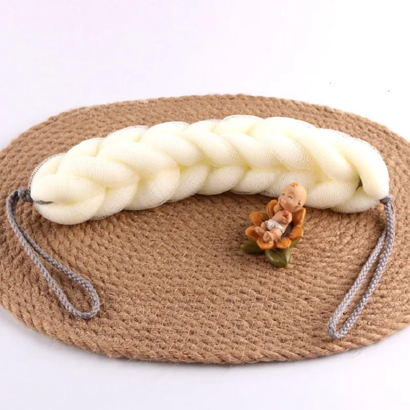 Esponja de espalda larga y elástica con asas de cuerda, esponja de malla para ducha de baño, exfoliante corporal, depurador de espalda para hombres y mujeres, Spa en casa - imagen 5