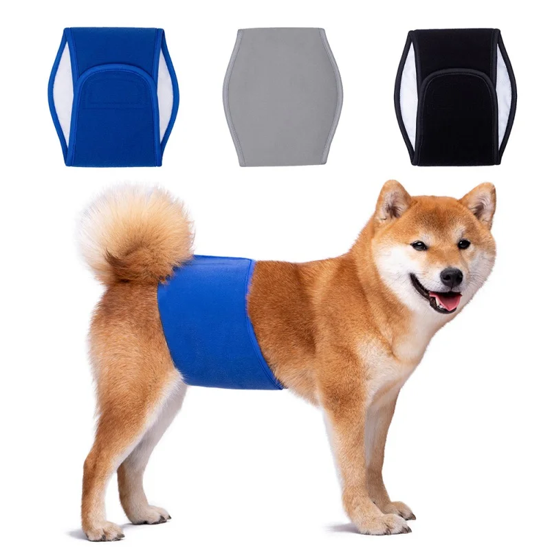 Pañal femenino suave lavable para mascotas con diseño súper absorbente